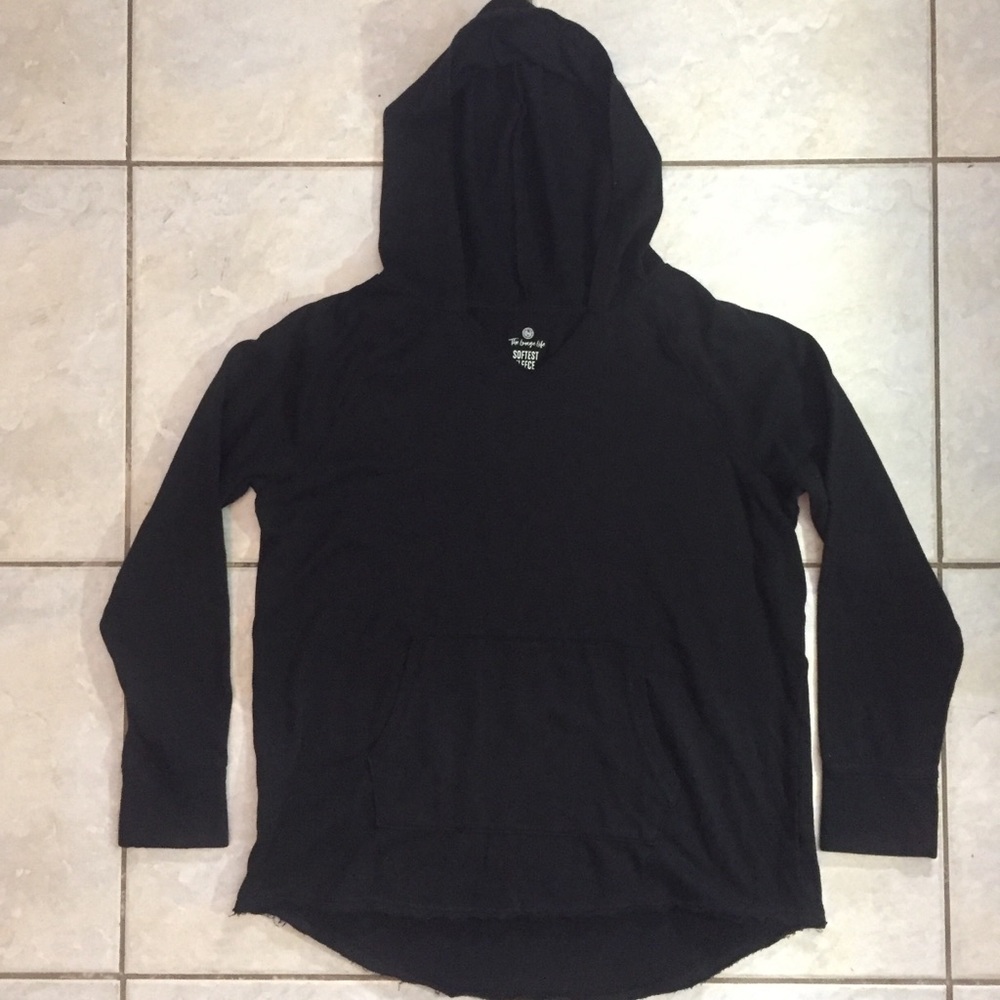 🦝Black lightweight Pullover hoodie
